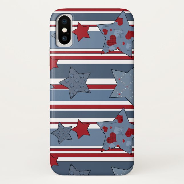 Coques Case-Mate iPhone Moderne, populaire, patriotique (Dos)