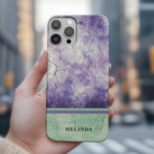 Coque iPhone 16 Pro Max Moderne Purple Vert Mystique