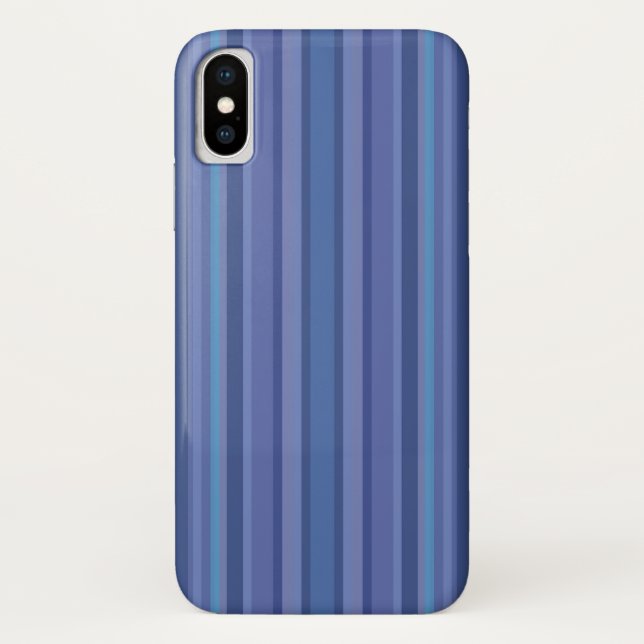 Coques Case-Mate iPhone Moderne Rayure Bleue Violette (Dos)