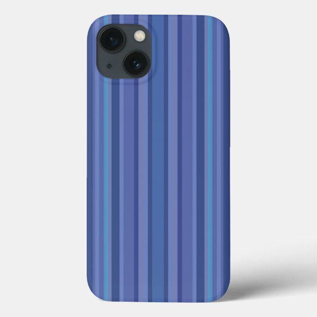 Coques Case-Mate iPhone Moderne Rayure Bleue Violette (Verso)