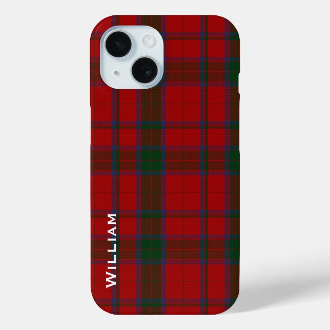 Coques Case-Mate iPhone Moderne Robertson Famille Tartan Plaid (Verso)