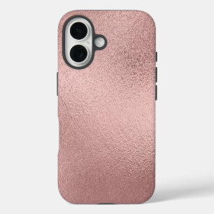 Coque Pour iPhone 16 Moderne Rose Doré Sarcelle
