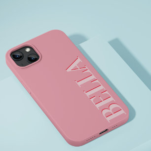 Coque Case-Mate iPhone Moderne rose initial minimal contemporain