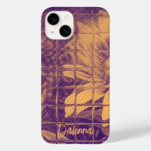 Moderne Script Fleur Faiseuse Aquarelle violet