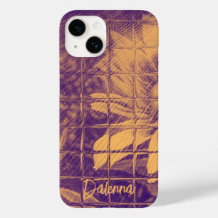 Coque Case-Mate iPhone Moderne Script Fleur Faiseuse Aquarelle violet