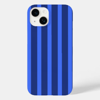 Coque Case-Mate iPhone Moderne simple bande à deux tons bleu géométrique 