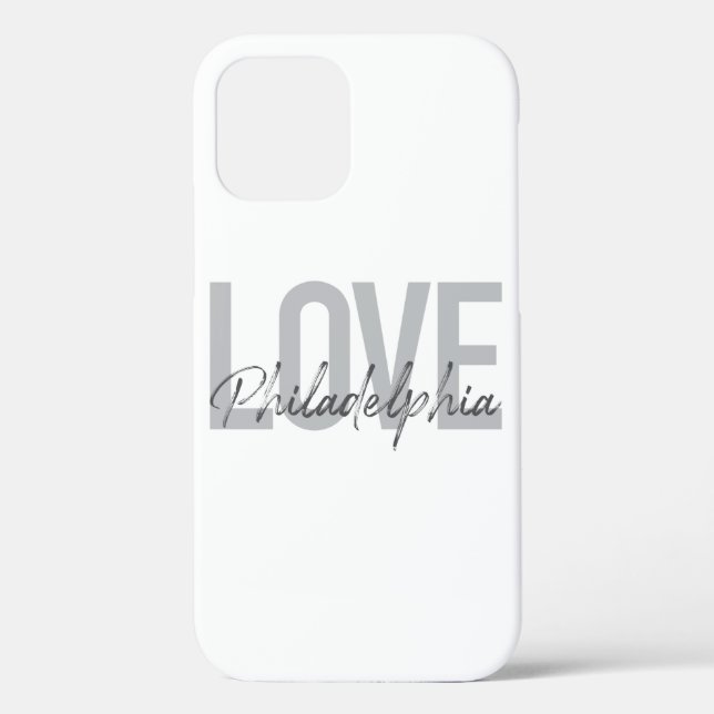 Coques Case-Mate iPhone Moderne, simple, cool, design Amour Philadelphie (Verso)