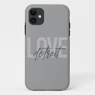 Case-Mate iPhone Case Moderne, simple, cool, design urbain Amour Detroit