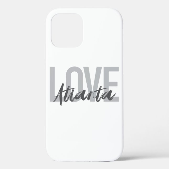 Coques Case-Mate iPhone Moderne, simple, cool, design urbain Love Atlanta (Verso)