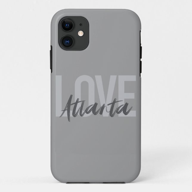 Coques Case-Mate iPhone Moderne, simple, cool, design urbain Love Atlanta (Dos)