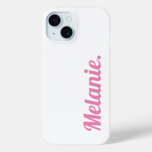 Coque Case-Mate iPhone Moderne tendance rose blanc