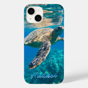 Coque Case-Mate iPhone Moderne Tortue sous-marine Personnalisé