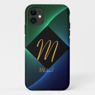 Case-Mate iPhone Case Modifier le nom initial Ajouter le nom Geometry Gr