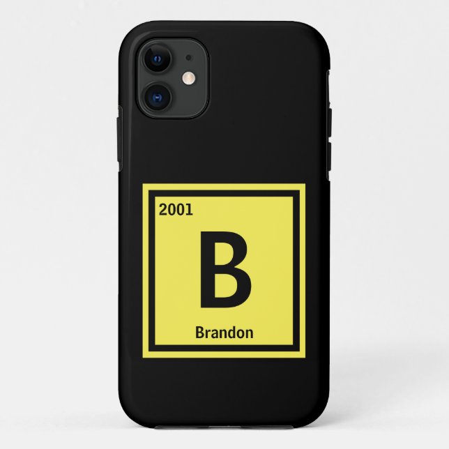 Coques Case-Mate iPhone Modifier le nom initial Ajouter le nom Texte Année (Dos)