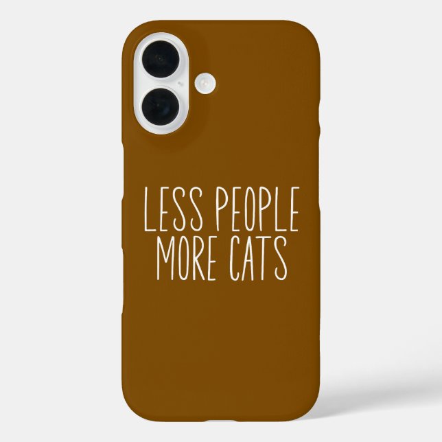 Coques Case-Mate iPhone Moins de Personnes Plus de Chats (Verso)