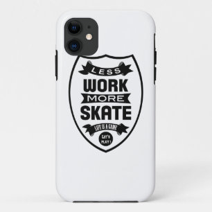 Coques Pour iPhone Moins de travail plus de patin - planche à