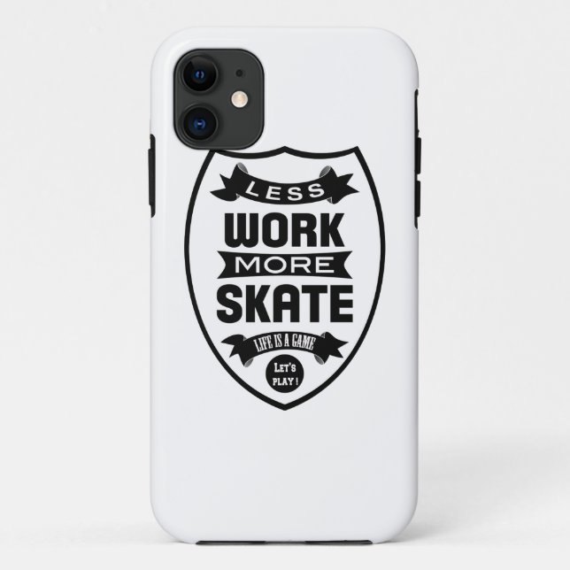 Coques Case-Mate iPhone Moins de travail plus de patin - planche à (Dos)