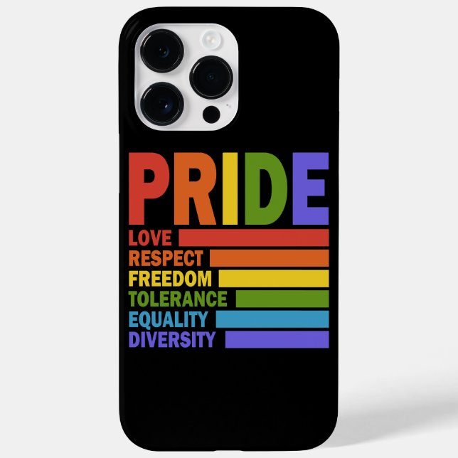 Coques Case-Mate iPhone Mois de la fierté LGBT (Verso)