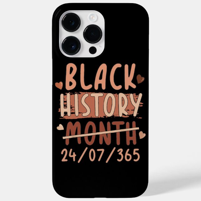Coques Case-Mate iPhone Mois de l'histoire noire Afro Melanin Femmes noire (Verso)
