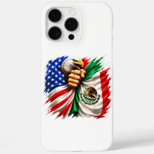 Coque iPhone 16 Pro Max Mois du patrimoine hispanique Drapeau USA Mexique