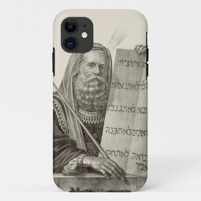 Coques Case-Mate iPhone Moïse prophète avec les Tables de la Loi (Dos)