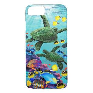 Coque Case-Mate iPhone Molokini Cove Hawaiian Sea Turtle Poisson Tropical