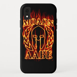 Coque Case-Mate Pour iPhone Molon Labe Guerrier spartiate en feu