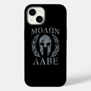 Coque Case-Mate iPhone Molon Labe Laurels au casque spartiate