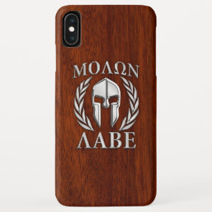 Coque Case-Mate iPhone Molon Labe Spartan Warriors Laurels Style Chrome