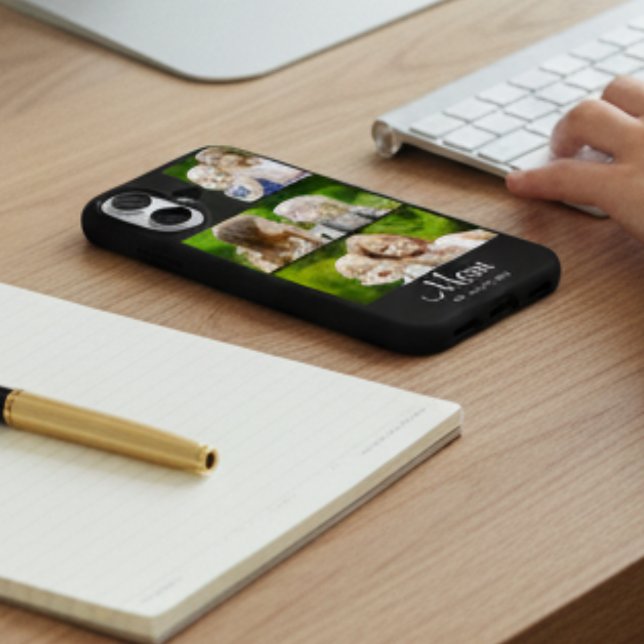 Coques Case-Mate iPhone Mom Established Modern Script Black 3 Photo (Créateur téléchargé)