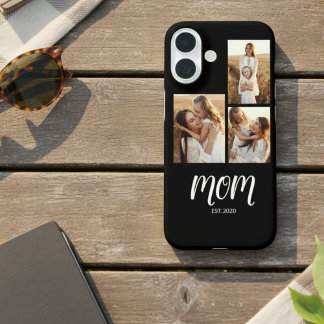 Coque Pour iPhone 16 Mom Established Script Black 3 Photo