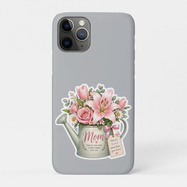 Coques Case-Mate iPhone Mom Flower Watering Can (Dos)