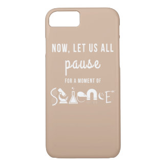Coque iPhone 8/7 Moment de caisse beige de l'iPhone 7 de la Science