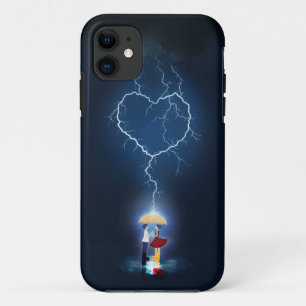 Case-Mate iPhone Case Moment romantique "Lovestruck" sous un parapluie