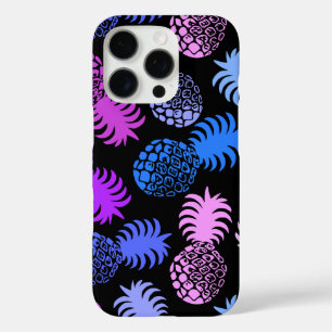 Coque iPhone 16 Pro Momona Hawaiian Tropical Pineappy Purple