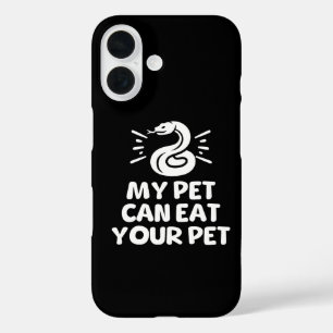 Coque Pour iPhone 16 Mon animal peut manger votre animal, drôle amateur