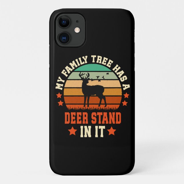 Coques Case-Mate iPhone Mon arbre généalogique a un mirador à cerfs (Dos)