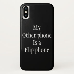 Coque Case-Mate iPhone Mon autre téléphone est un flip phone drôle de cit
