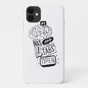 Case-Mate iPhone Case Mon cerveau a trop d'onglets mayngés ouverts Class