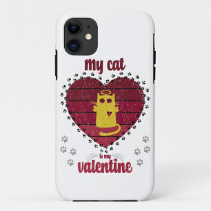 Case-Mate iPhone Case Mon Chat Est Ma Saint Valentin   Drôle cadeau amou