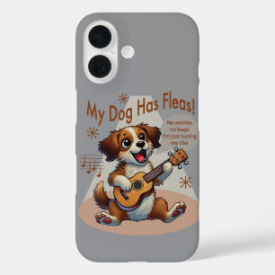 Coque Pour iPhone 16 Mon chien a des puces chanson d'accordage ukulélé