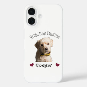 Coque Pour iPhone 16 Mon chien est mon Valentin – Accessoire personnali