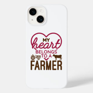 Coque Case-Mate iPhone Mon coeur appartient à un agriculteur