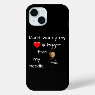 Coque Case-Mate iPhone Mon coeur est plus gros que mon aiguille