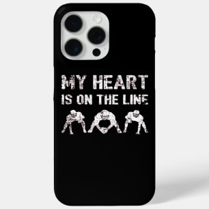 Coque Case-Mate iPhone Mon cœur est sur la ligne - Joueur de ligne offens
