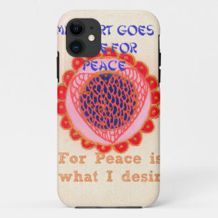 Coque Case-Mate Pour iPhone Mon coeur rentre pour la paix.png