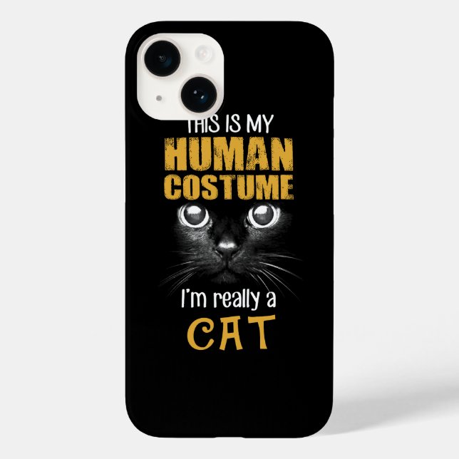 Coques Case-Mate iPhone Mon costume humain Chat Halloween Costume (Verso)