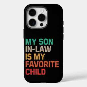Coque iPhone 16 Pro Mon Fils En Droit Est Mon Enfant Préféré