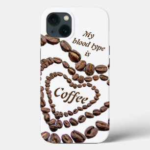 Case-Mate iPhone Case Mon groupe sanguin est amateur de café caféine Coq