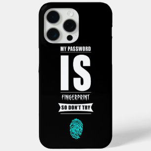 Coque Case-Mate iPhone Mon mot de passe est Fingerprint